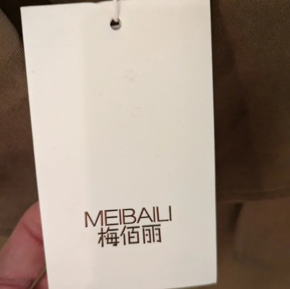 NWT Meibali Trench Coat, Size L - Picture 3 of 9